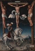 The Crucifixion with the Converted Centurion. Lucas Cranach